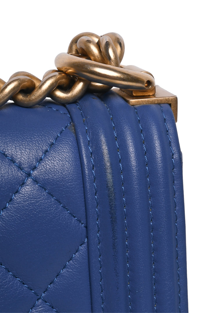 Chanel 2019 Quilted North South Boy Flap Shoulder Bag