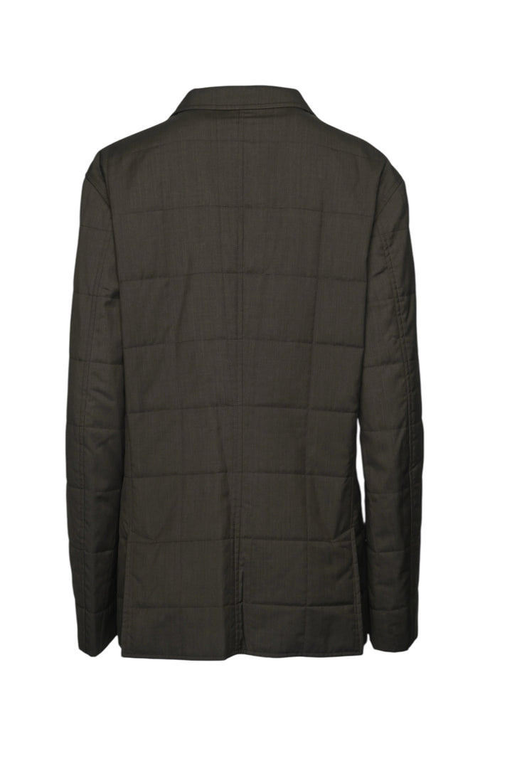 Brunello Cucinelli Size M Men's Wool & Silk Quilted Single Breasted Jacket