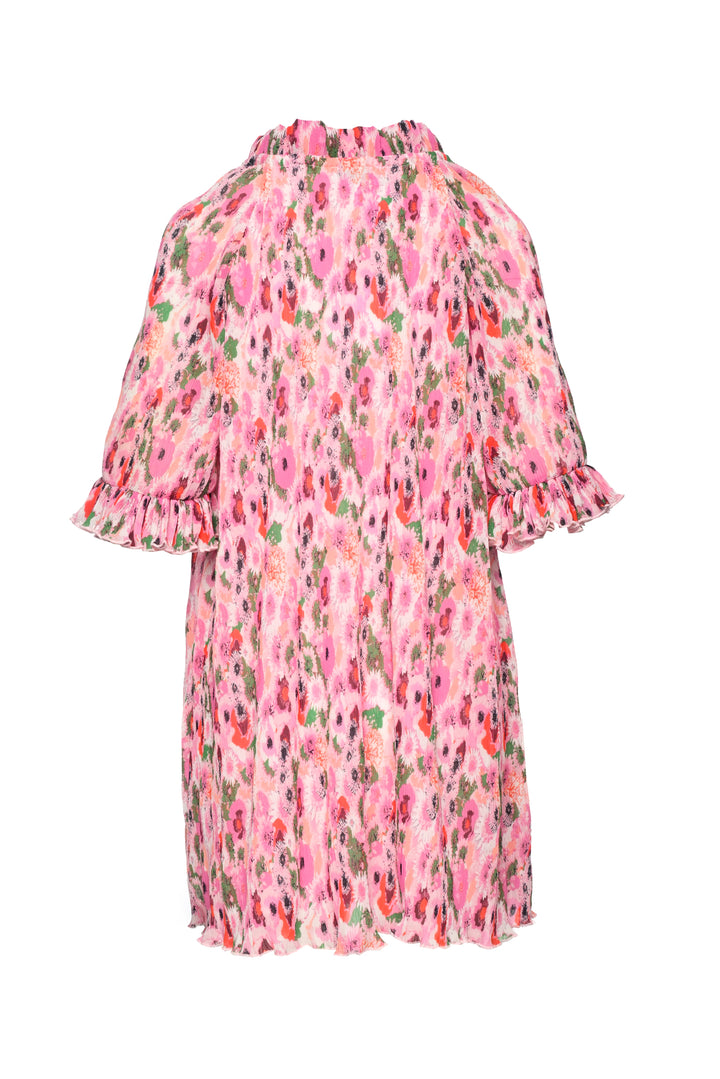 Ganni Size 32 Sugar Plum Georgette Ruffle Mini Dress