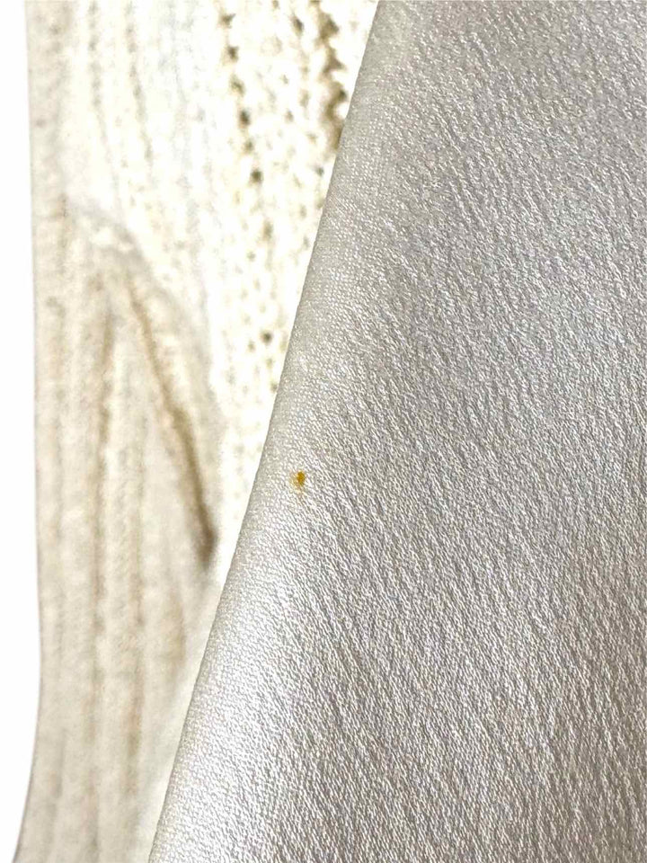 Brunello Cucinelli Size M Metallic Ribbed Cotton Blend Cardigan