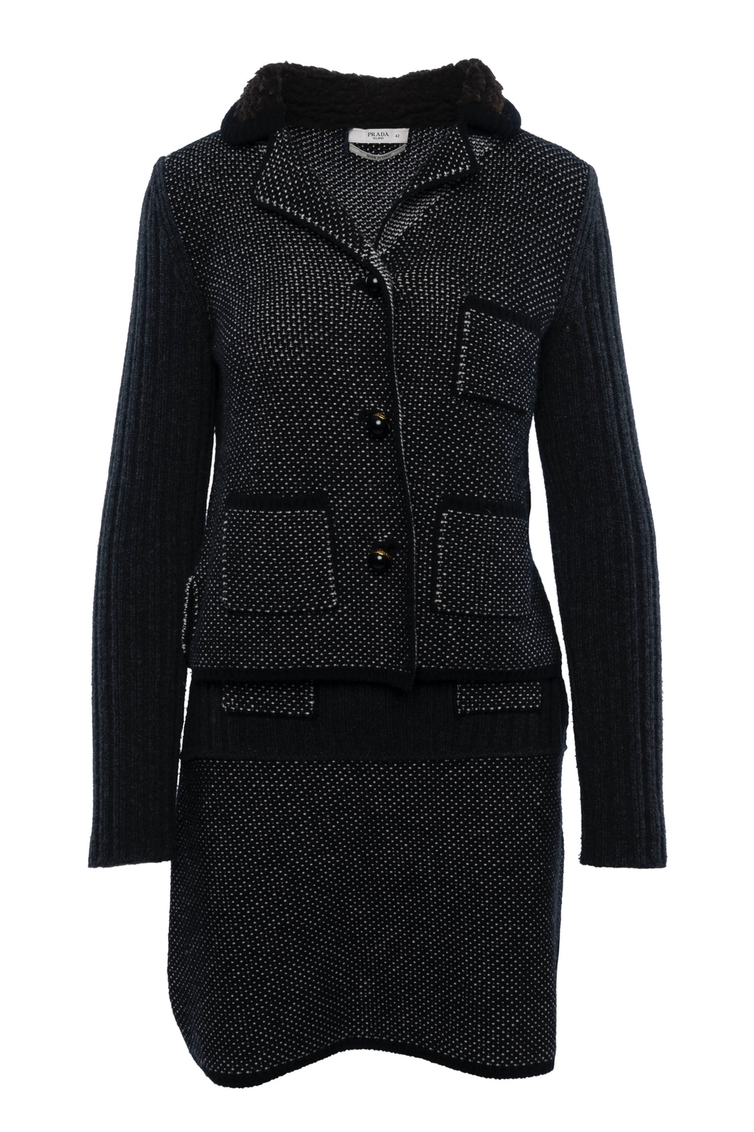 Prada Size 42 2010 Skirt Suit