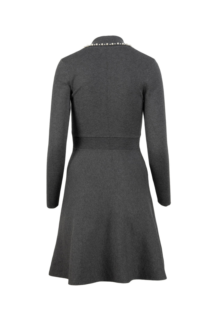 Sandro Size 36 Pearl Detail Knit Dress