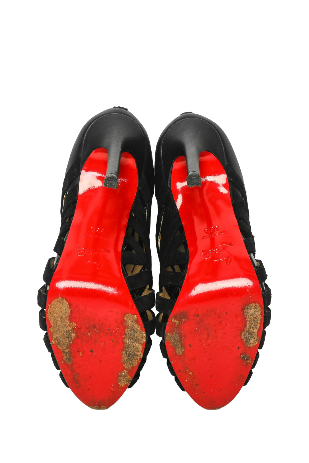 Christian Louboutin Size 38.5 Caged Karina Heeled Sandals