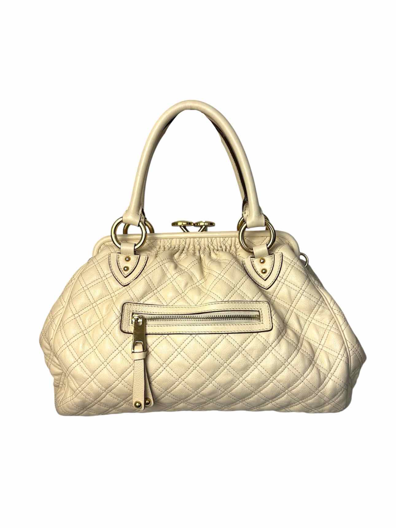 Marc Jacobs Original Quilted Leather Stam Bag w/Kiss-Lock Purse