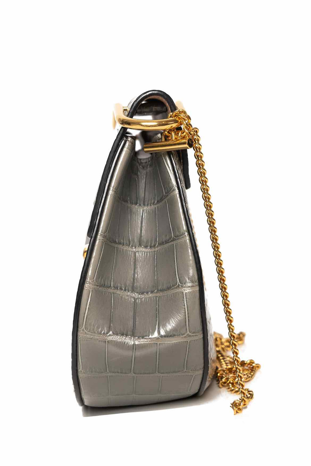 Chloe Alligator Drew Crossbody