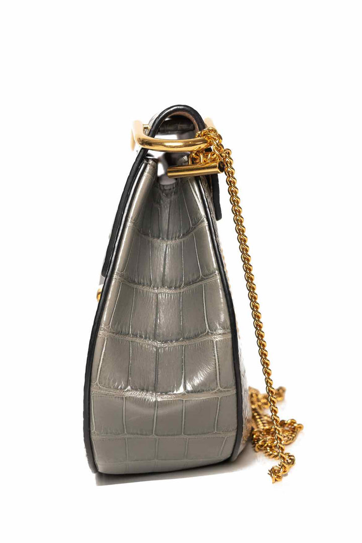 Chloe Alligator Drew Crossbody