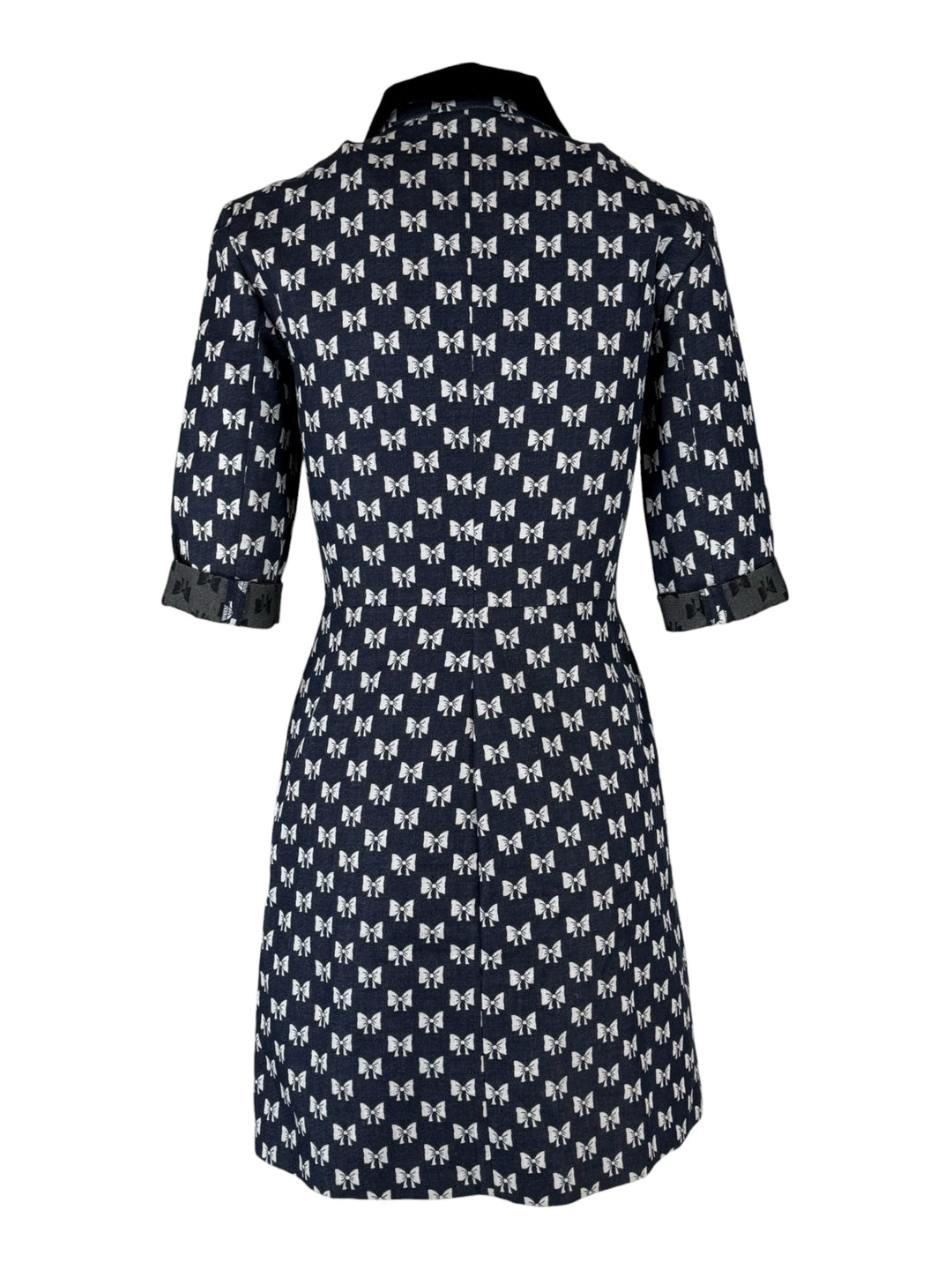maje Size 34 Renatila Bow-Print Mini Dress