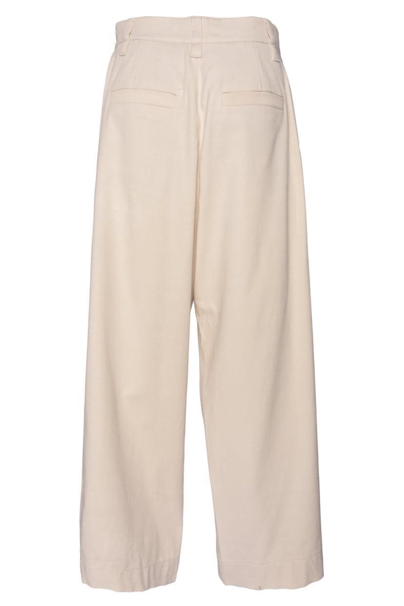 Brunello Cucinelli Size 6 Pleated Cotton-Blend Pants