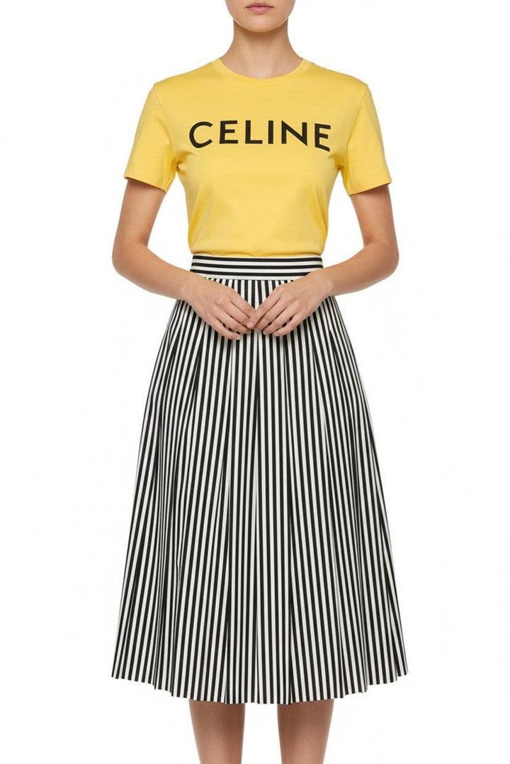 Celine Size XS Logo Printed T-shirt