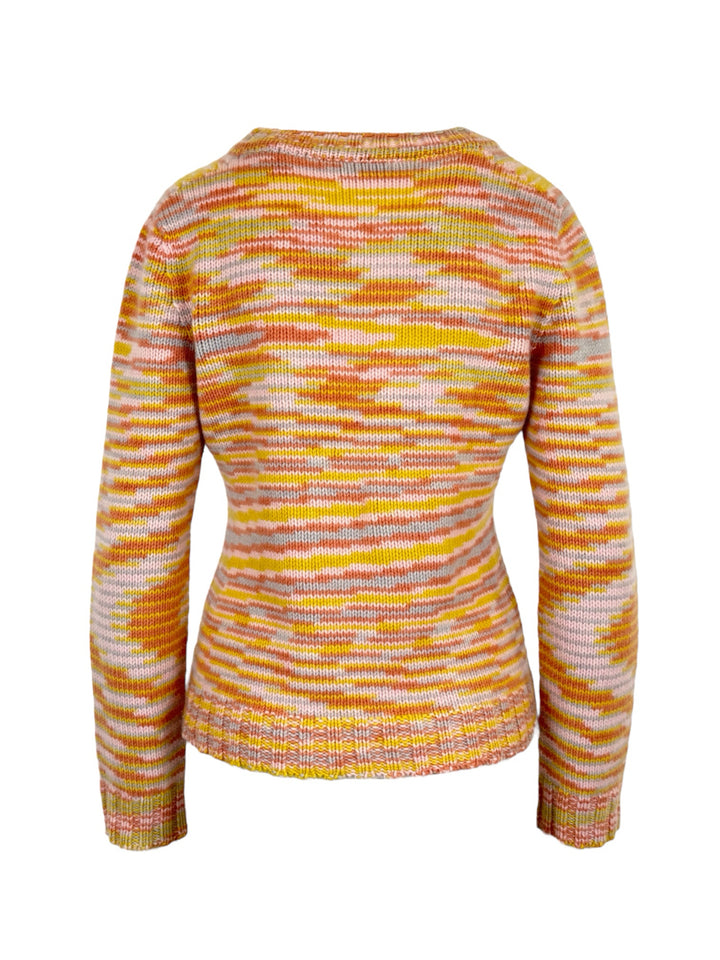 Missoni Size 44 Striped Cashmere Sweater