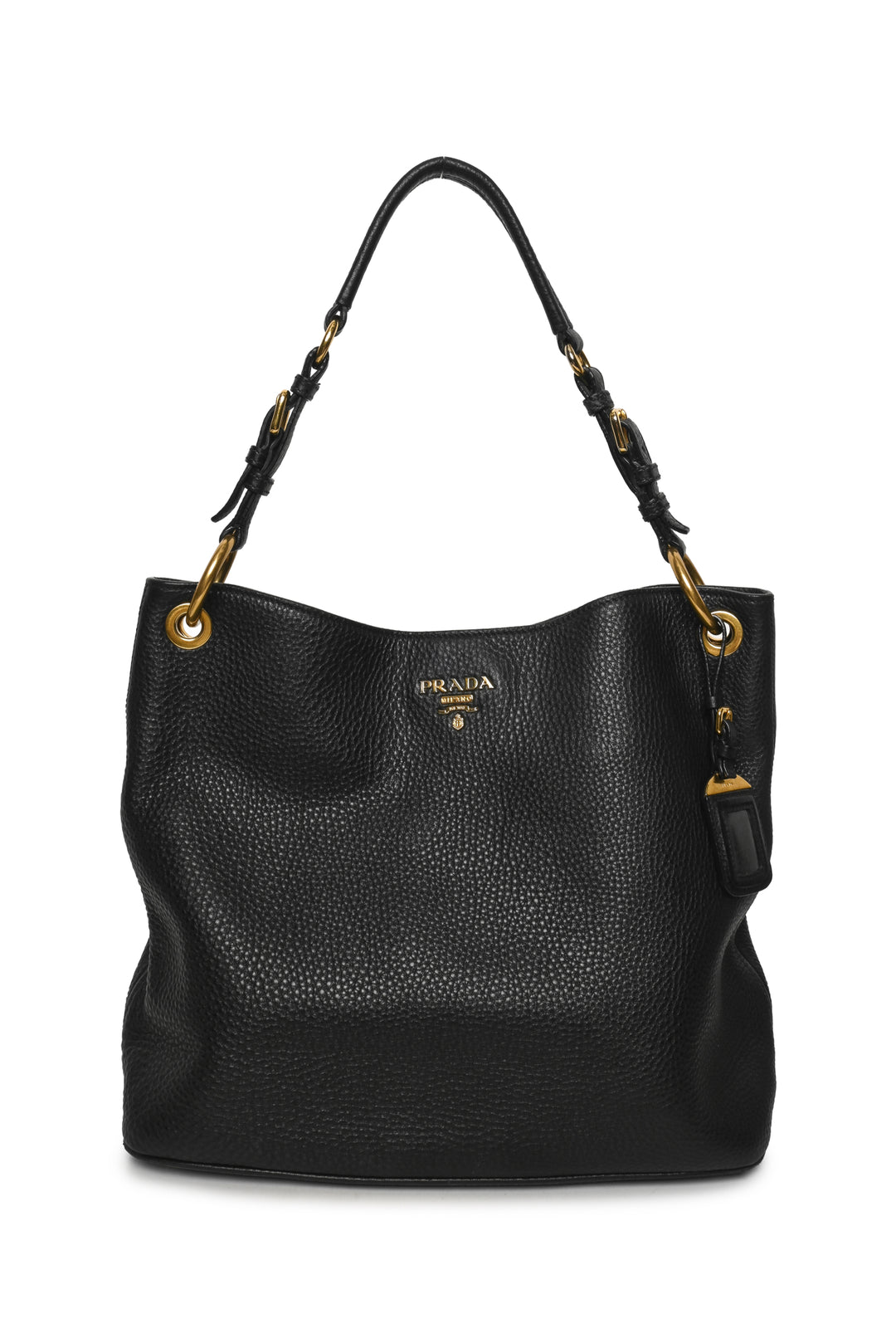 Prada Vitello Daino Leather Hobo