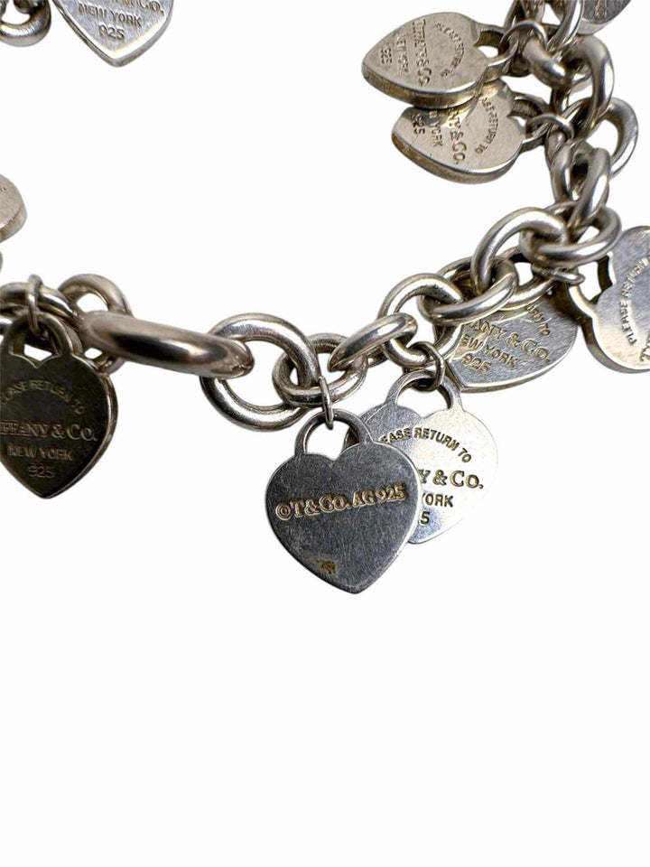 Tiffany & Co Mini Return to Tiffany Multi Heart Charm Bracelet