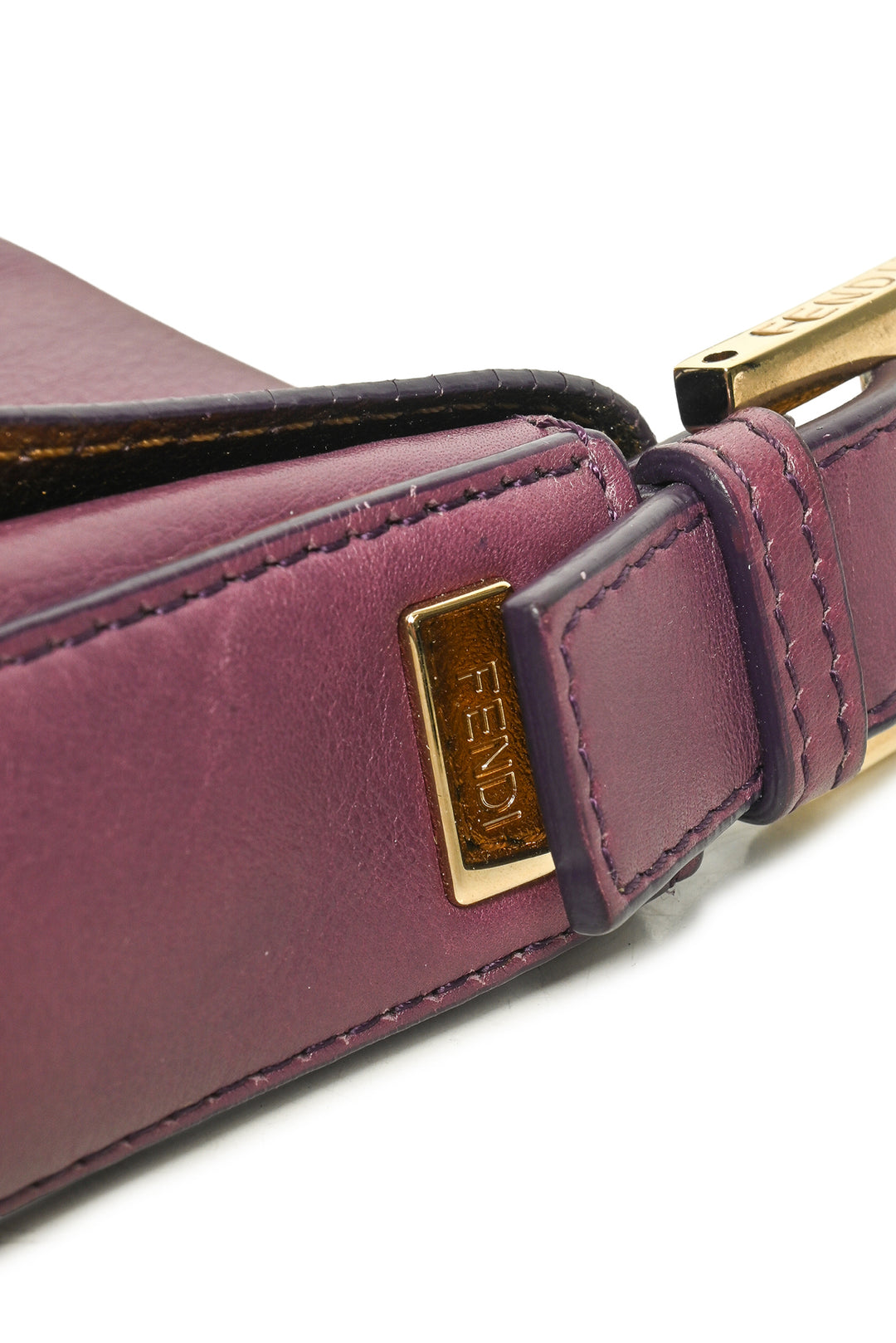 Fendi Studded Baguette Shoulder Bag