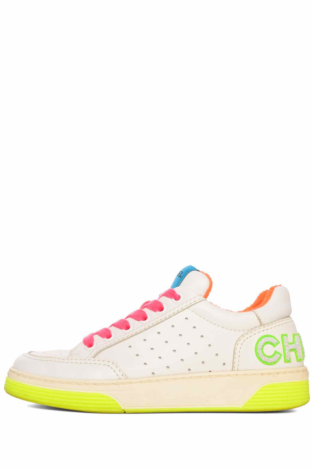Chanel Size 36 Multi-color Leather Low Top CC Sneaker