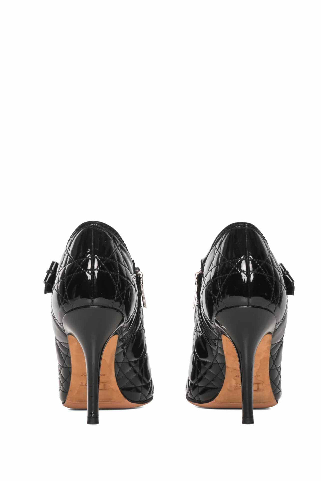 Dior Size 38 Cannage Patent Leather Boots