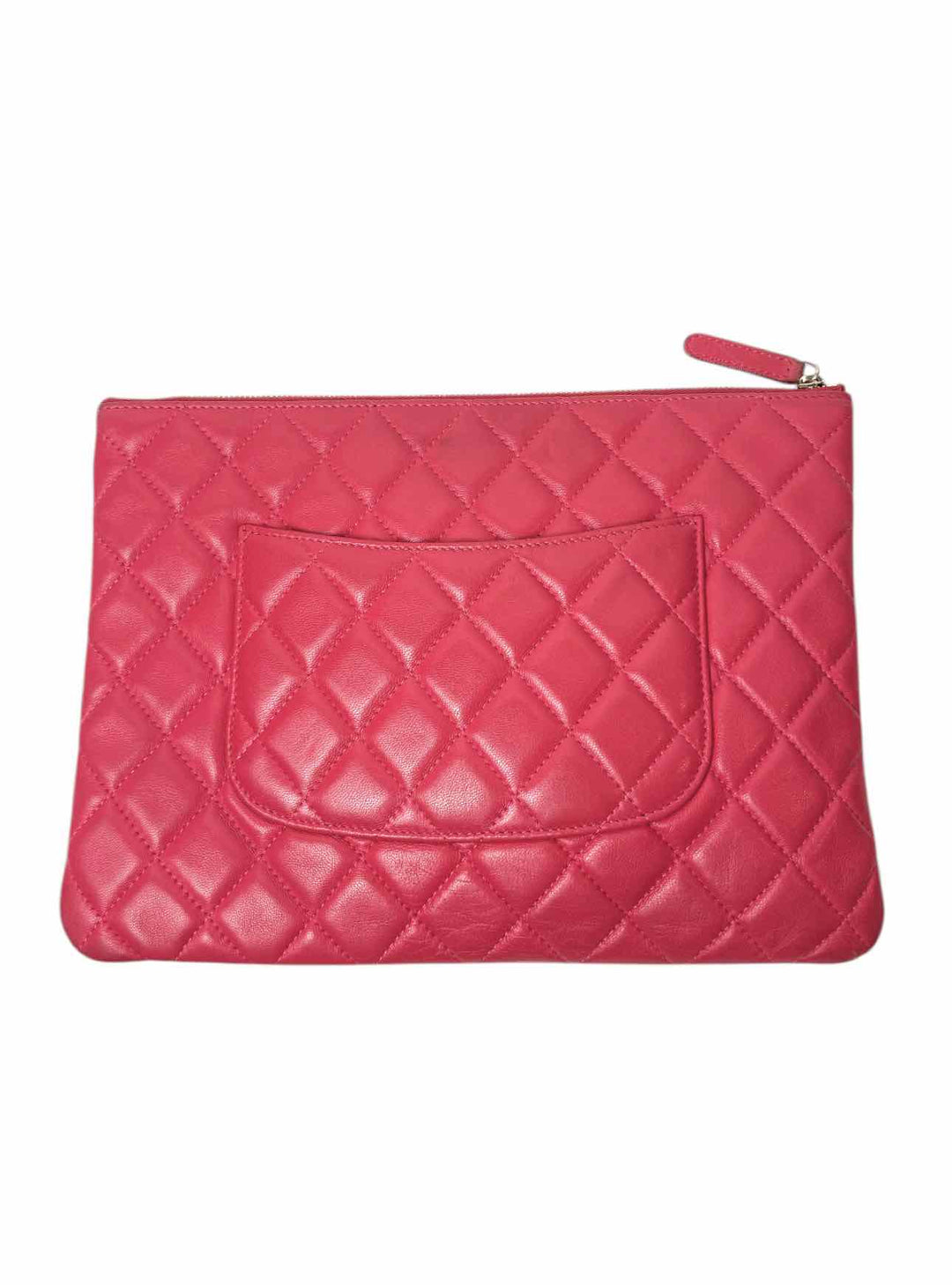Chanel Quilted Lambskin O Case Clutch