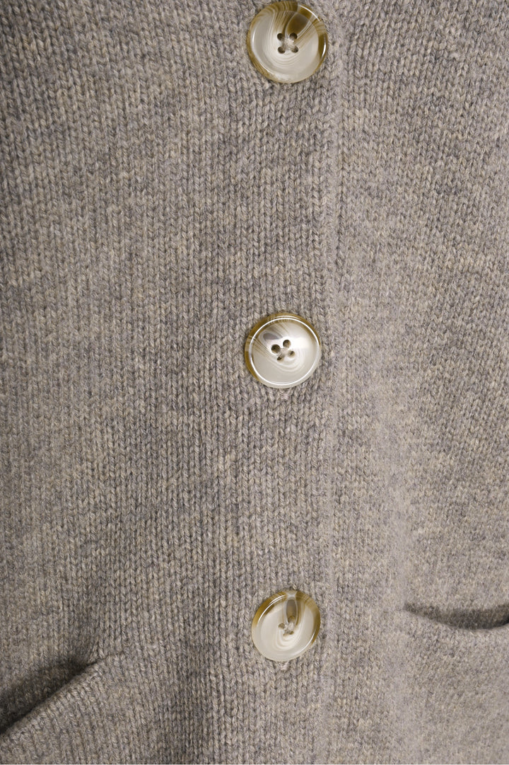Loulou Studio Size S Sri Melange Wool & Cashmere-Blend Cardigan