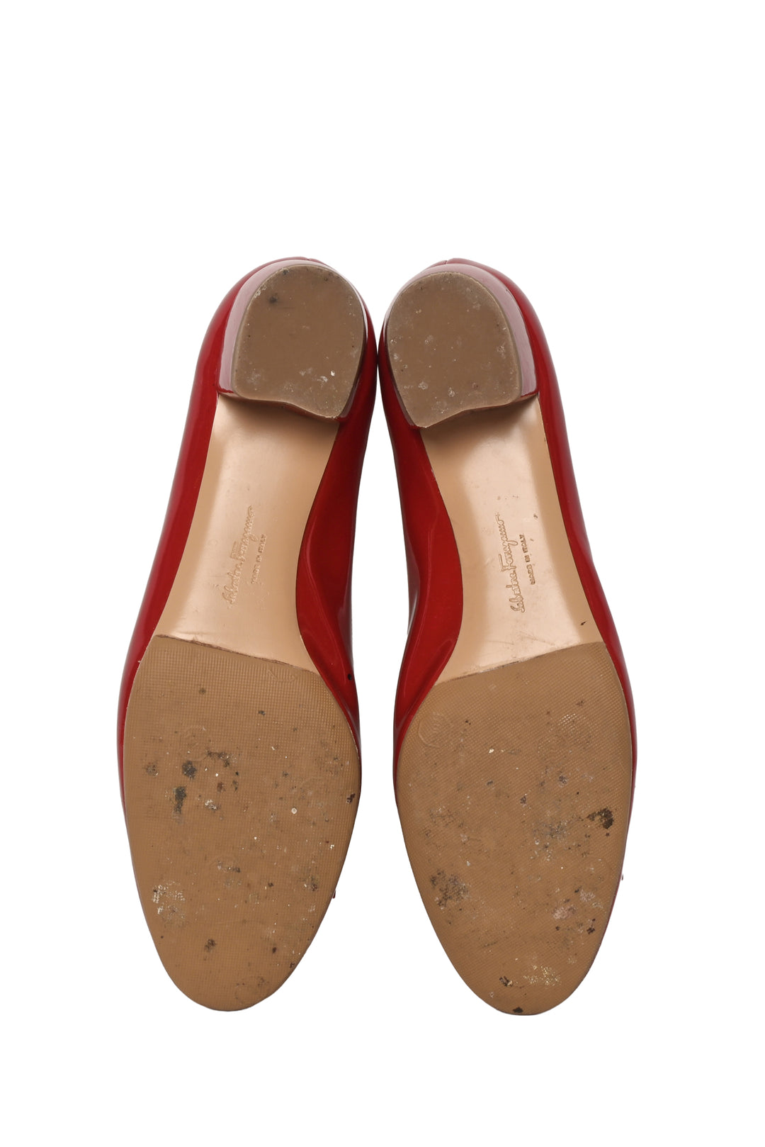 Salvatore Ferragamo Size 8.5 Vara Patent Pumps