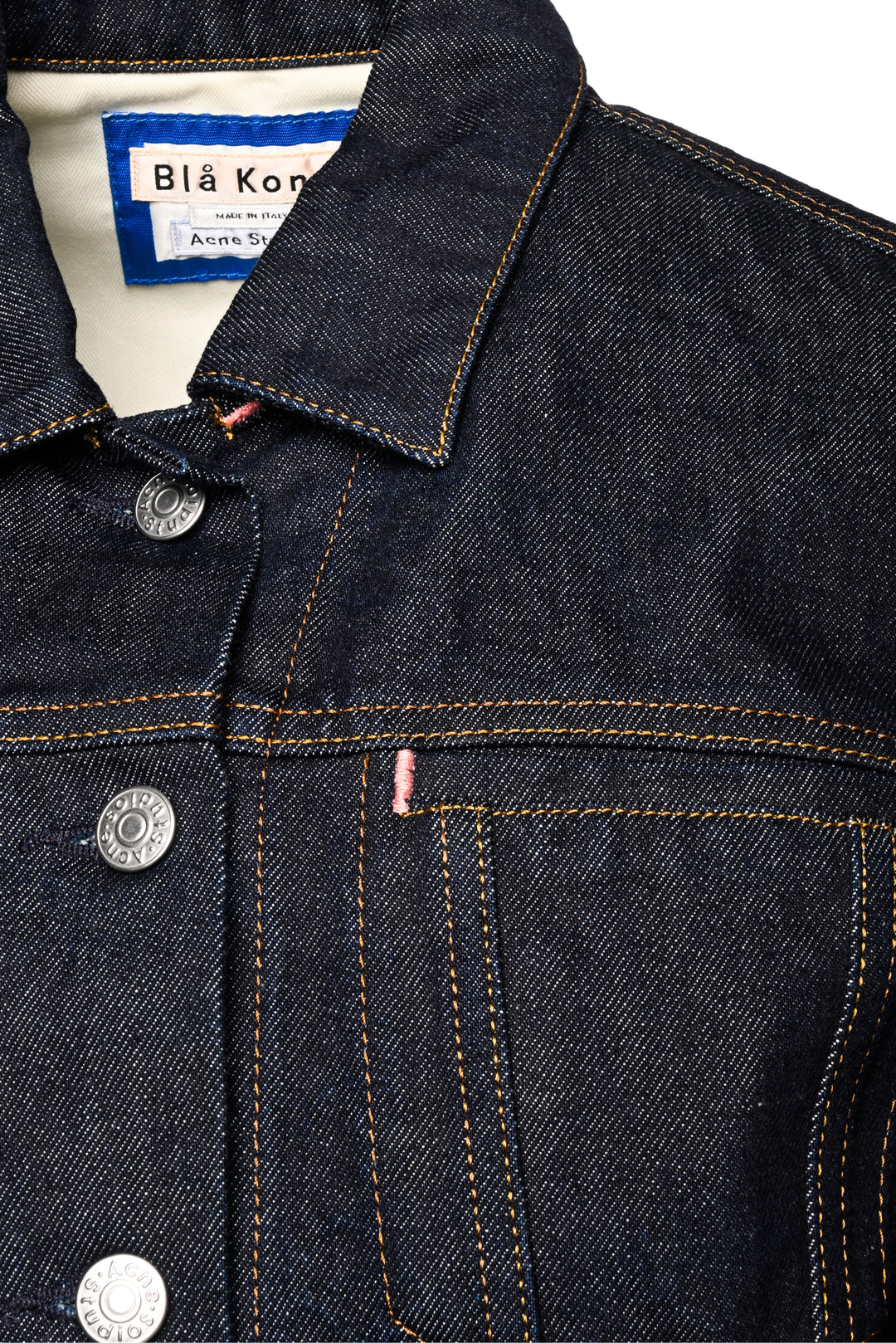 Acne Studios Bla Konst Size 6 Cliff Indigo Denim Jacket
