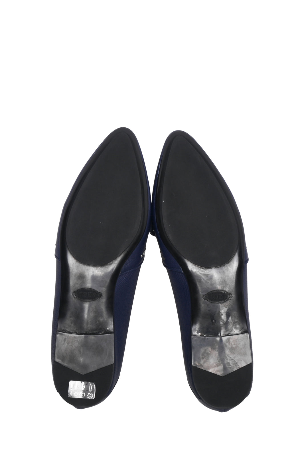 Tod's Size 40 Studded Leather Flats