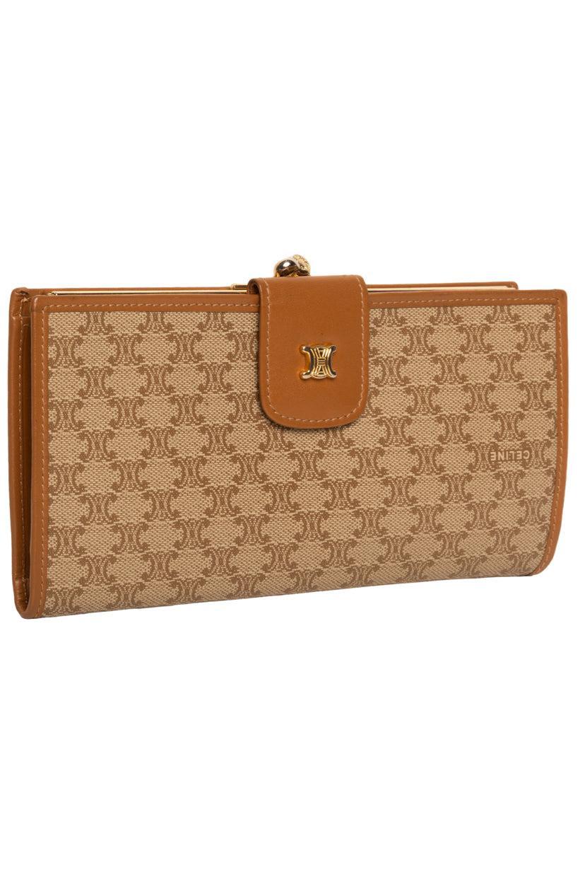 Celine Vintage Triomphe Canvas Wallet