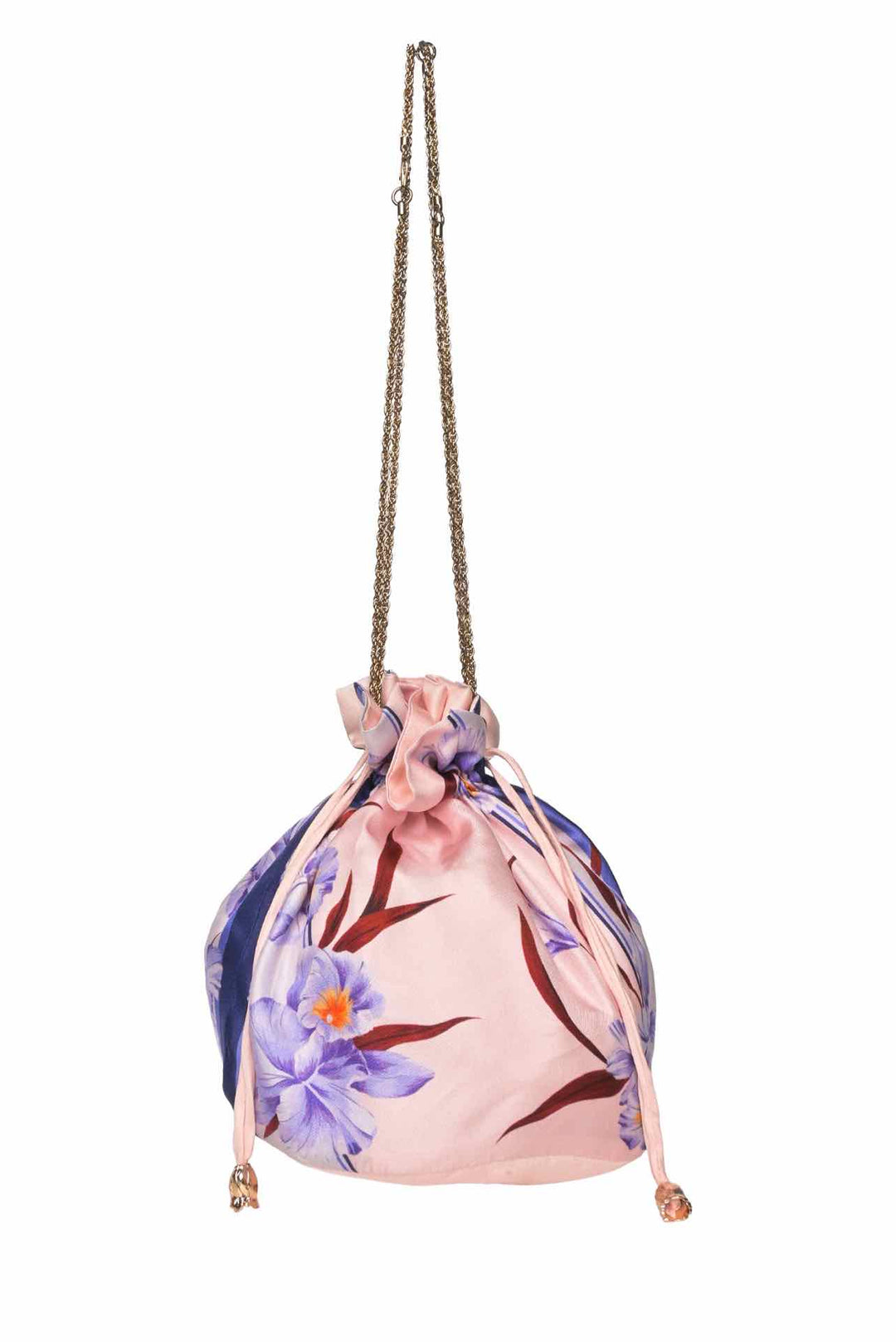 Zimmermann Floral Silk Bucket Pouch