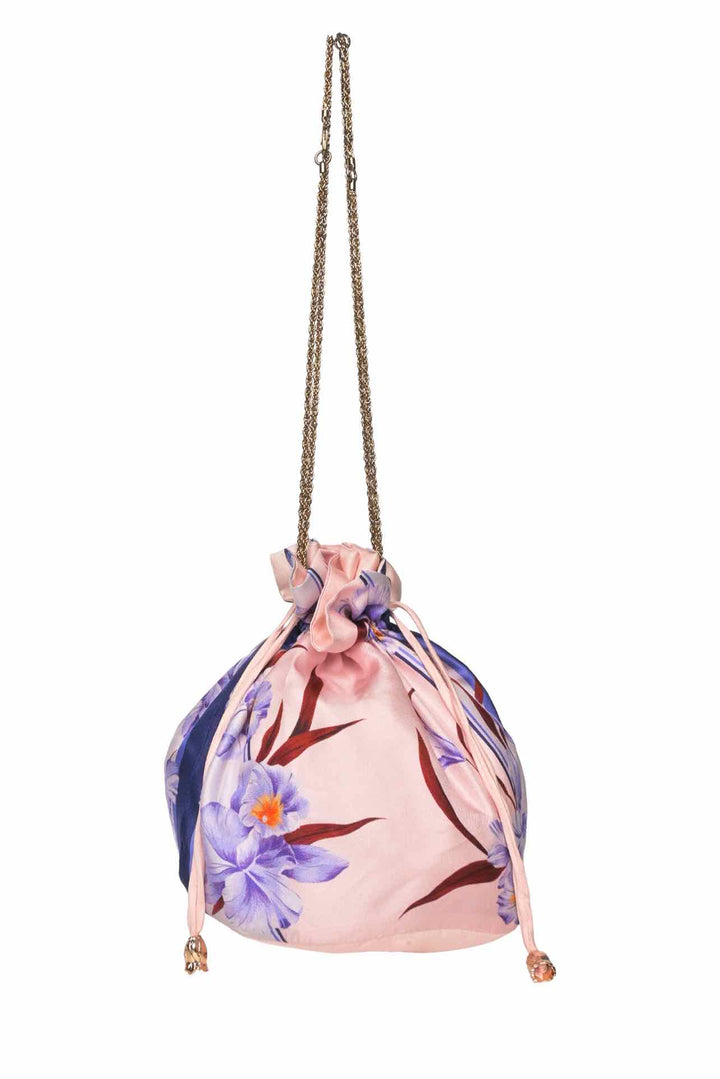 Zimmermann Floral Silk Bucket Pouch