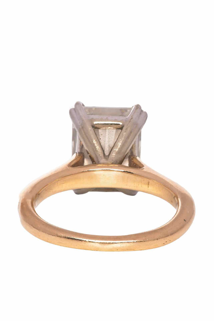 14K Yellow Gold & White Gold Moissanite Size 5 Ring