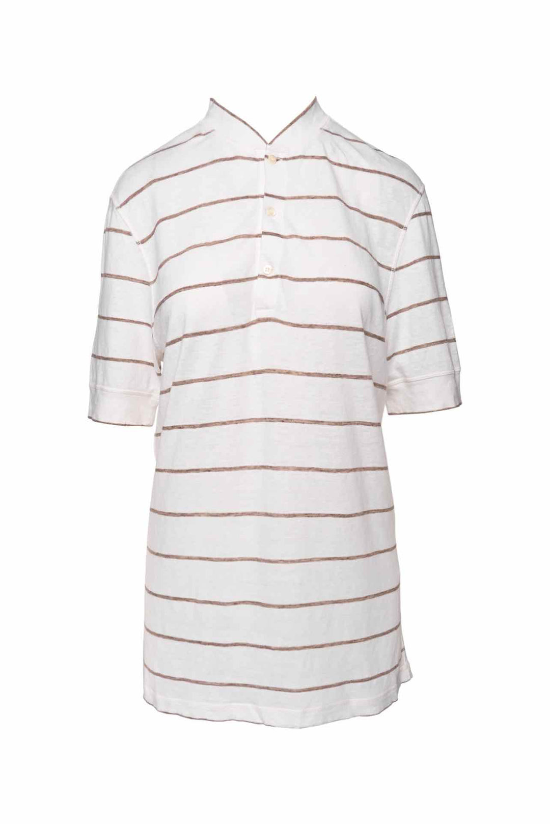 Brunello Cucinelli Men's Striped Polo Shirt