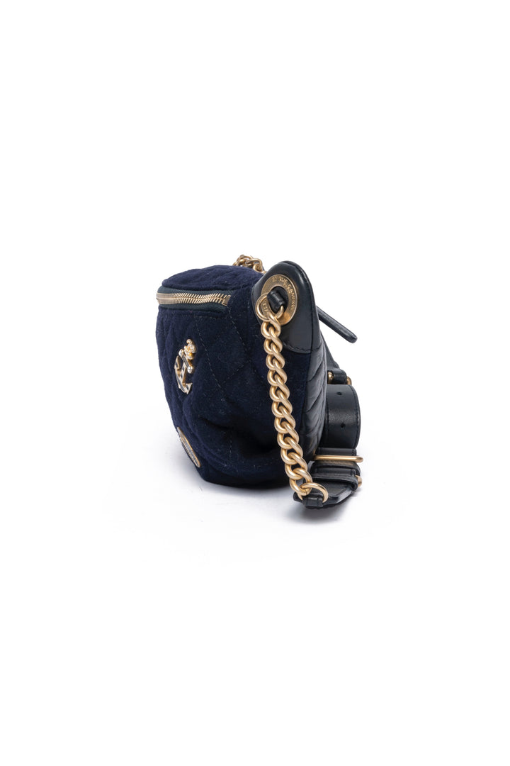 Chanel 2018 Paris-Hamburg Sailor Charms Quilted Wool Belt Bag