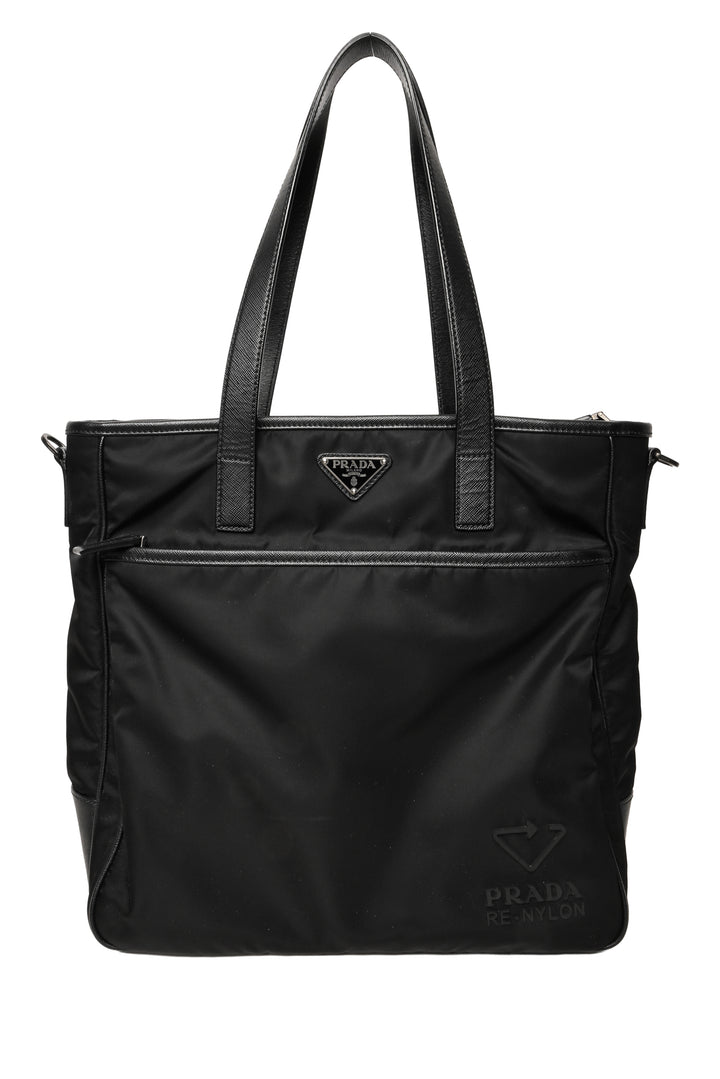 Prada 2021 Re-Nylon & Saffiano Leather Tessuto Tote