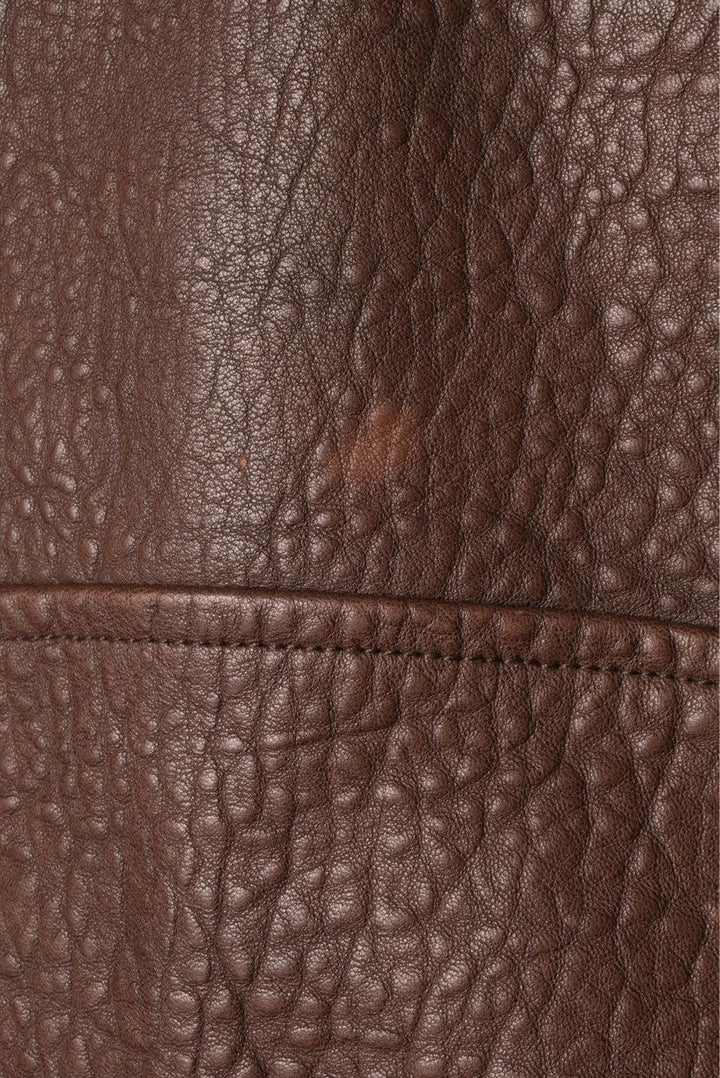 Veda Size S Distressed Leather Moto Jacket