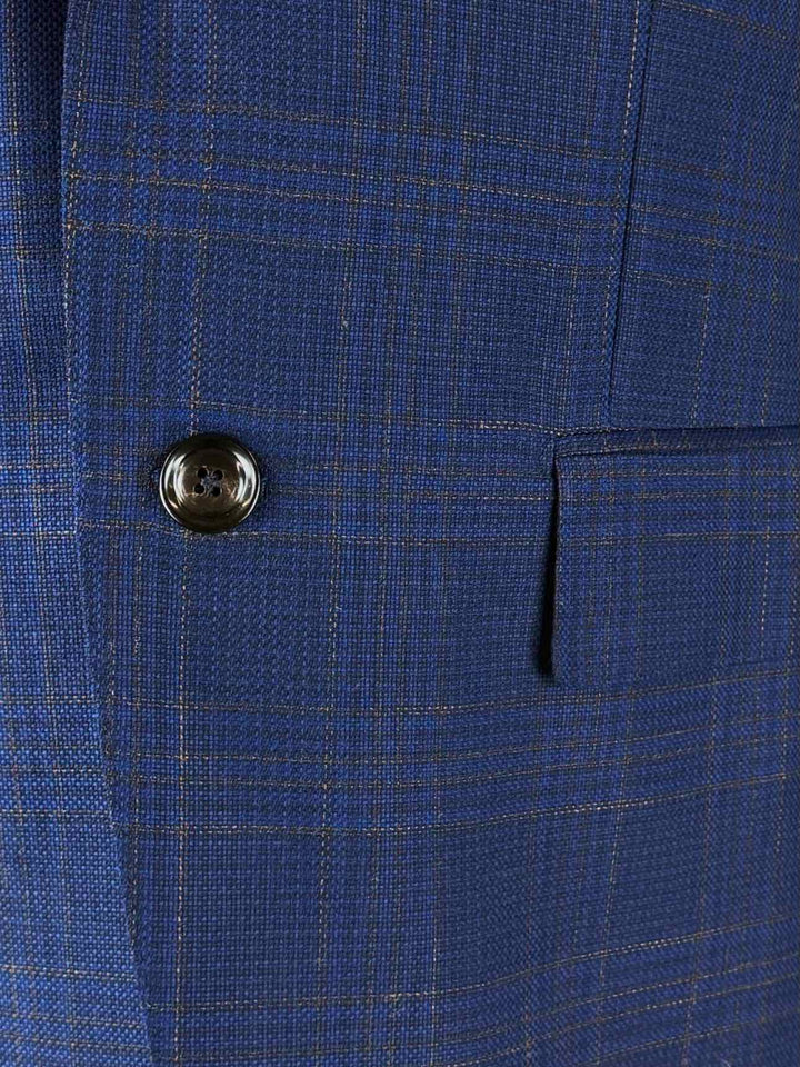 Ermenegildo Zegna Size 38 Men's Trofeo Light Check Print Blazer