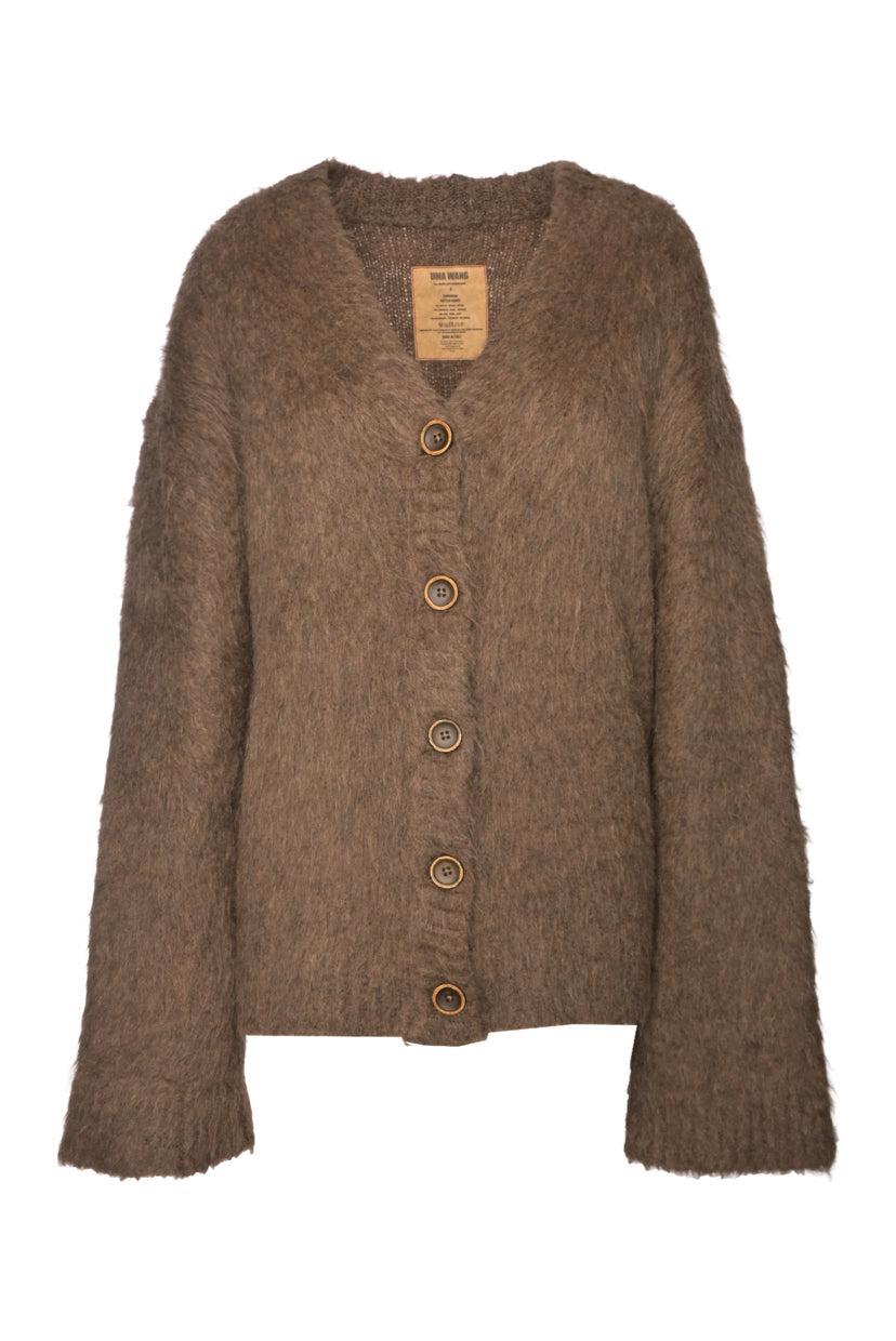Uma Wang Size S 2023 Alpaca & Camel Fuzzy Cardigan