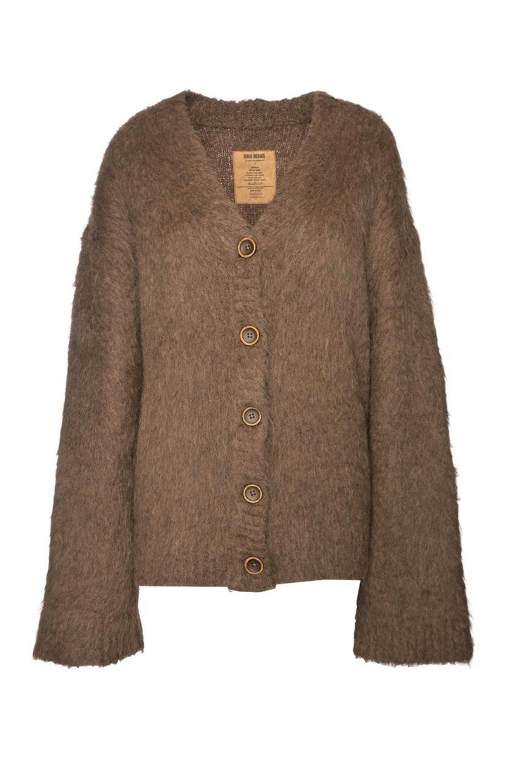 Uma Wang Size S 2023 Alpaca & Camel Fuzzy Cardigan