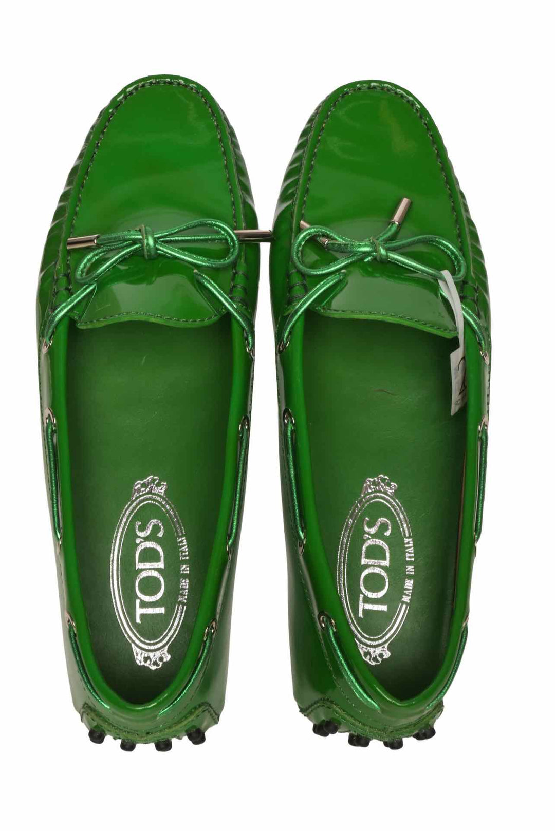 Tod's Size 38 Patent Leather Gommino Loafers