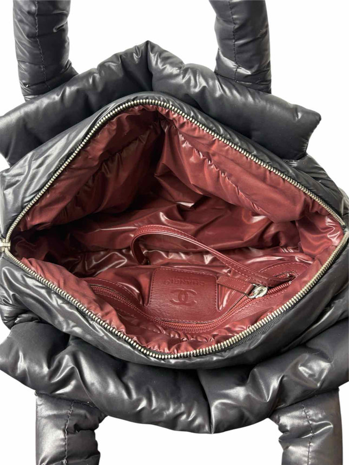 Chanel Karl Lagerfeld Sport Coco Cocoon CC Logo Nylon Tote Purse