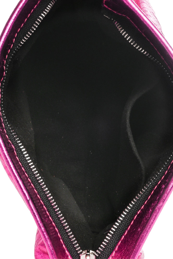 Isabel Marant Luzes Metallic Leather Clutch Bag