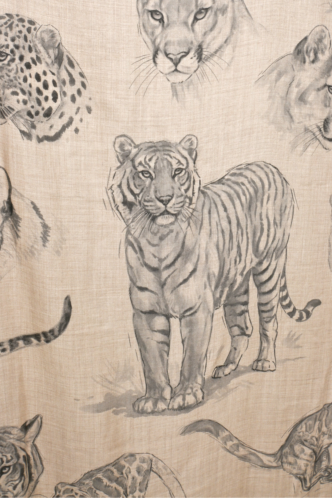 Hermes Dans l'Atelier de Robert Dallet Cashmere & Silk Shawl 140