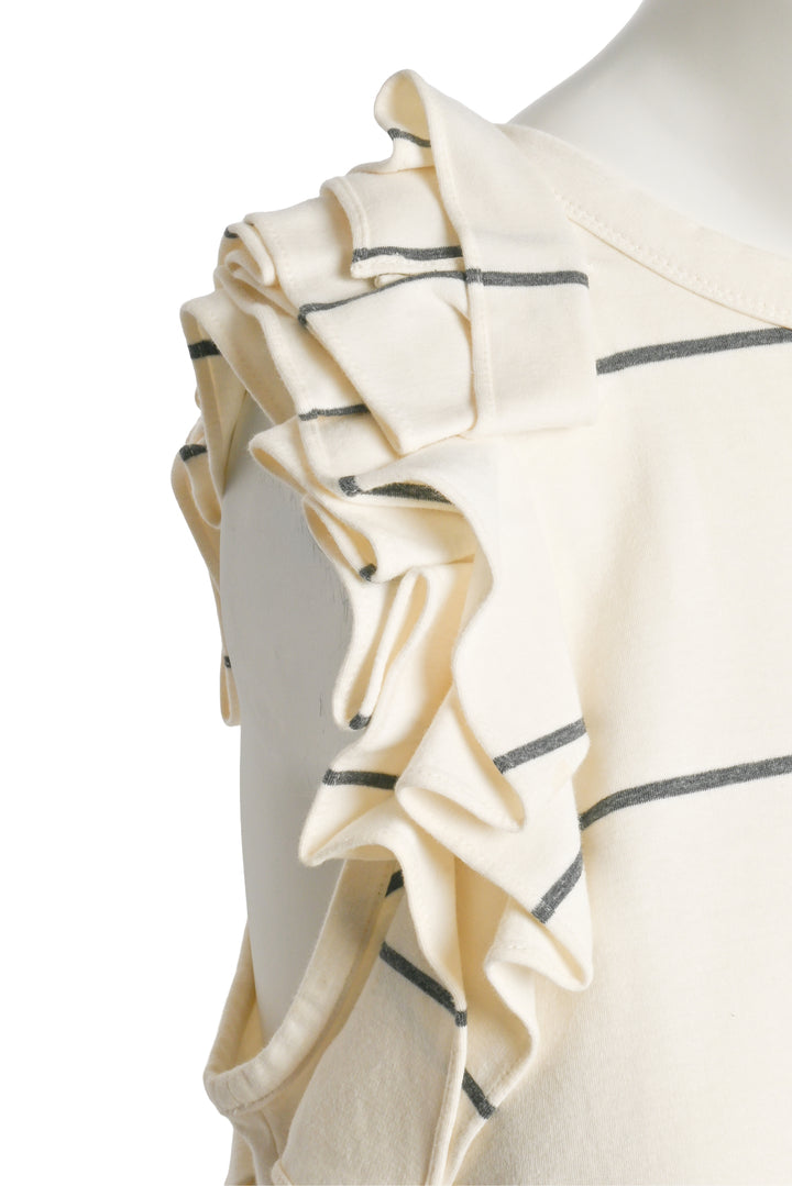 Brunello Cucinelli Size M Striped Cotton-Blend Sleeveless Dress