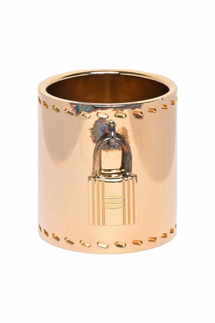 Hermes Cadenas Lock Charm Scarf Ring