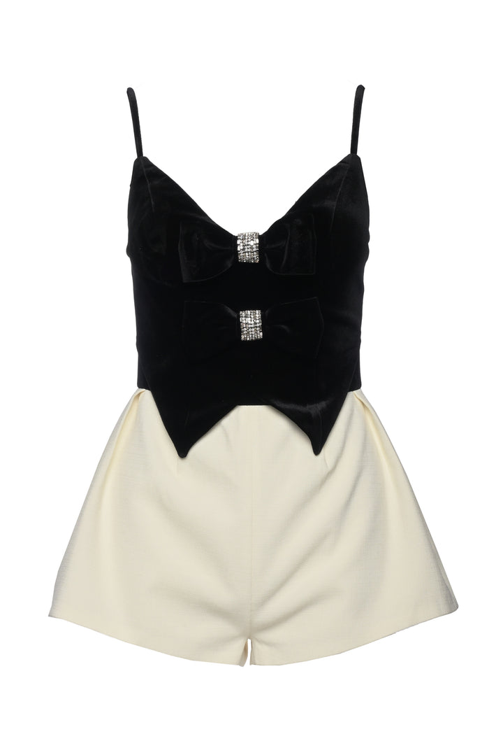 Maison Wester Size S Velvet Embellished Romper