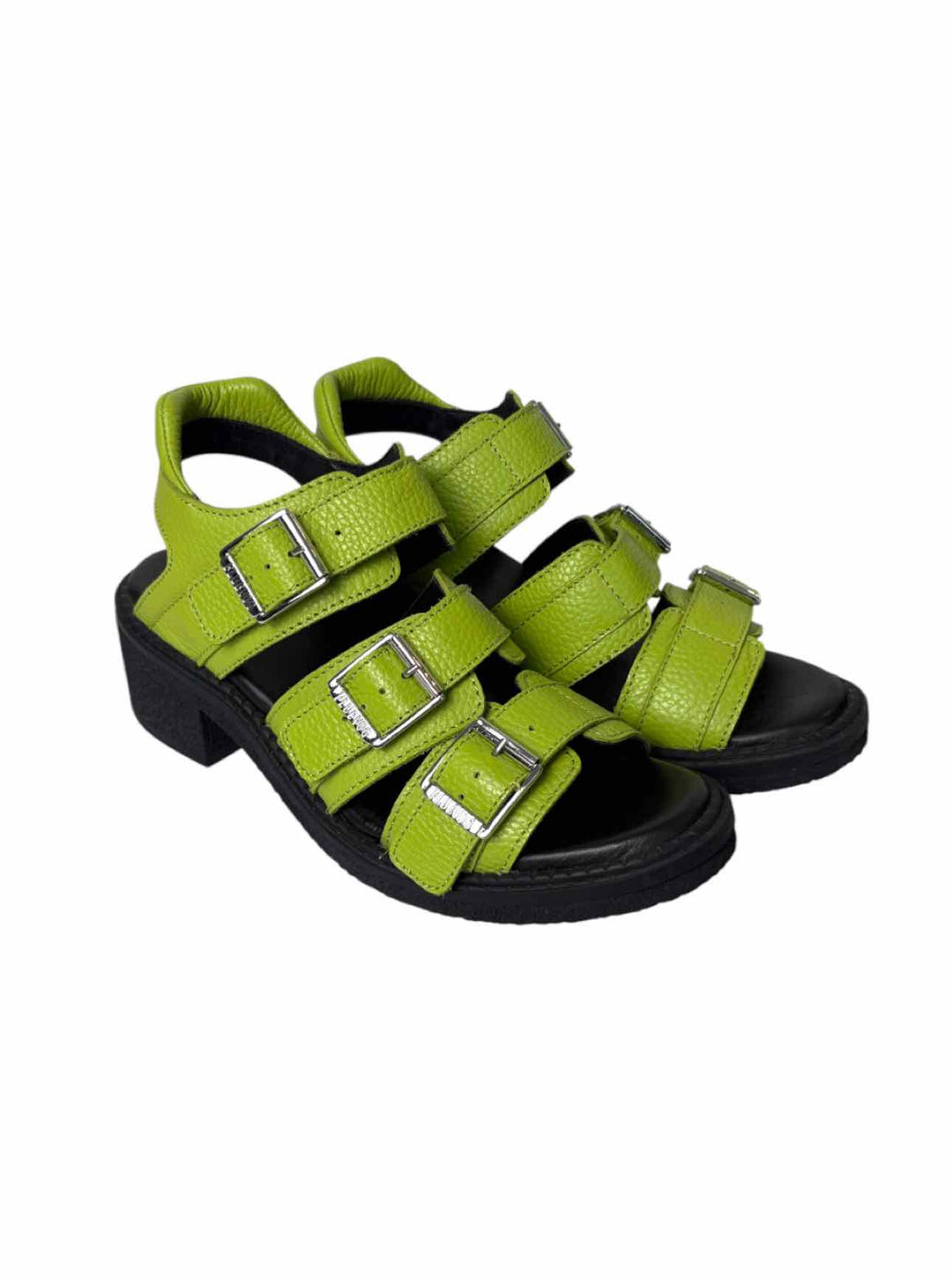 Fluevog Size 9 Dawdler Triple Strap Leather Sandals