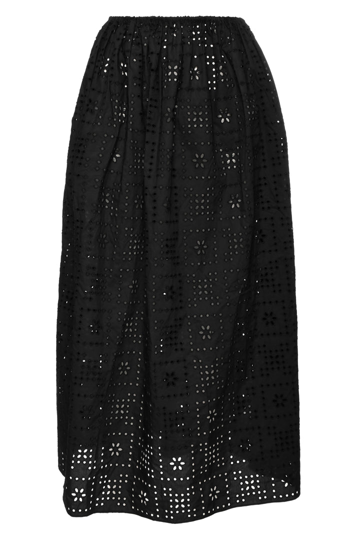 Matteau Size 2 Broderie Anglaise Cotton Poplin Skirt