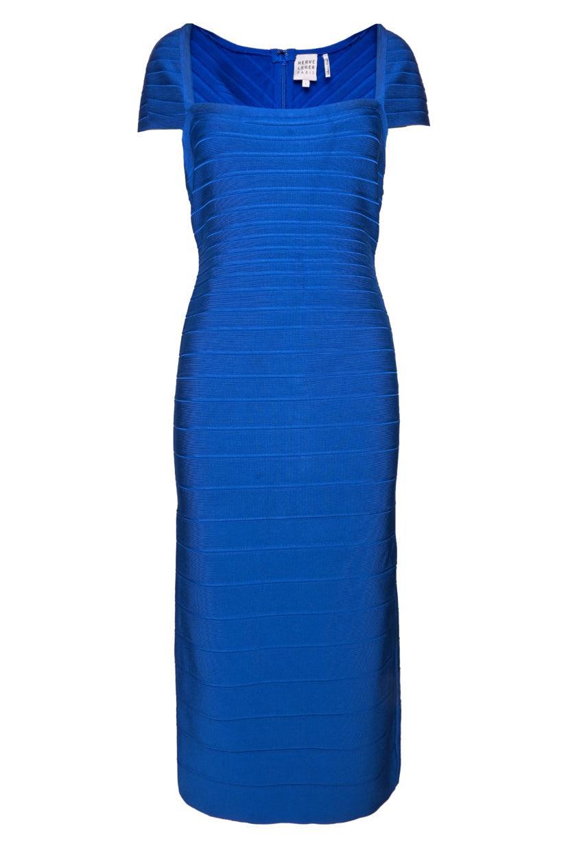 Herve Leger Size L Midi Bandage Dress
