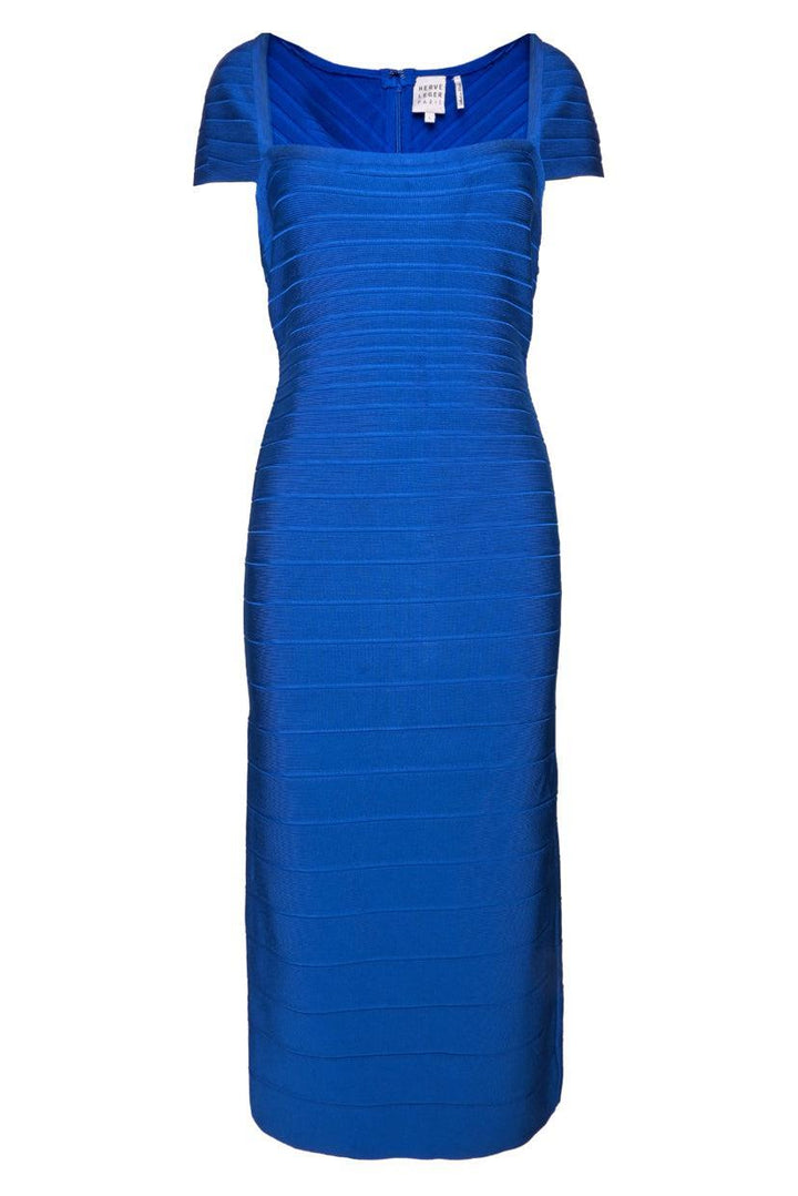 Herve Leger Size L Midi Bandage Dress