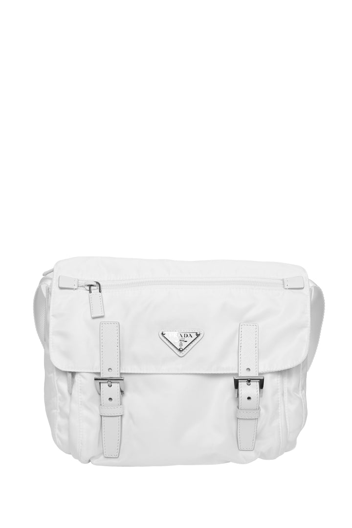 Prada Re-Nylon Double Buckle Shoulder Bag