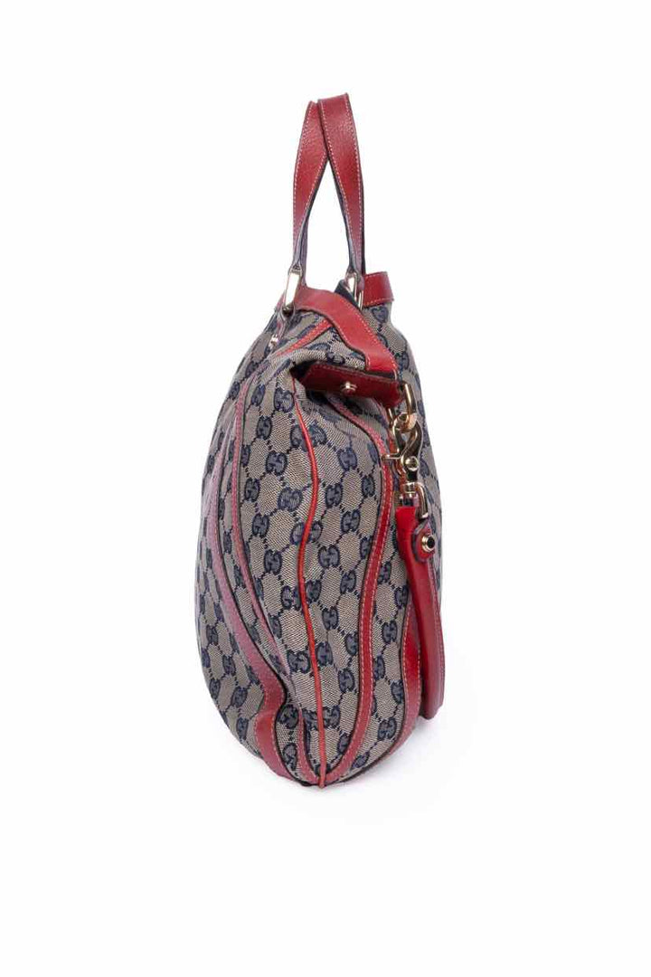 Gucci Monogram Medium Abbey Convertible Hobo