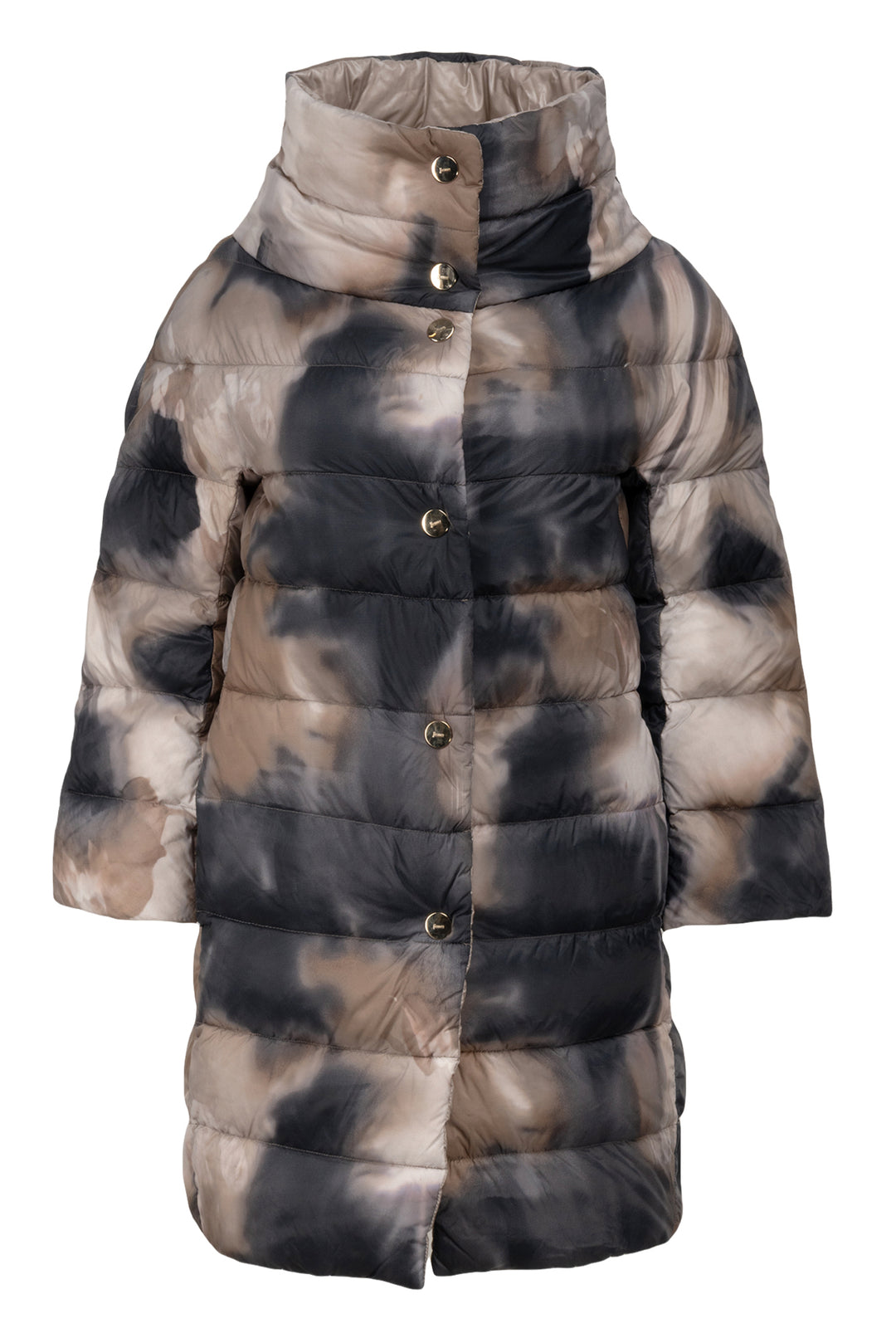 Herno Size 42 Reversible Quarter Sleeve Down Coat