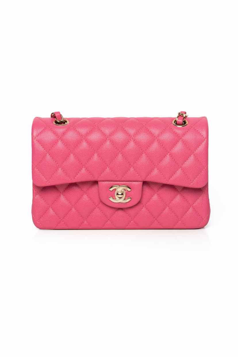 Chanel 2020 Small Caviar Classic Double Flap Shoulder Bag